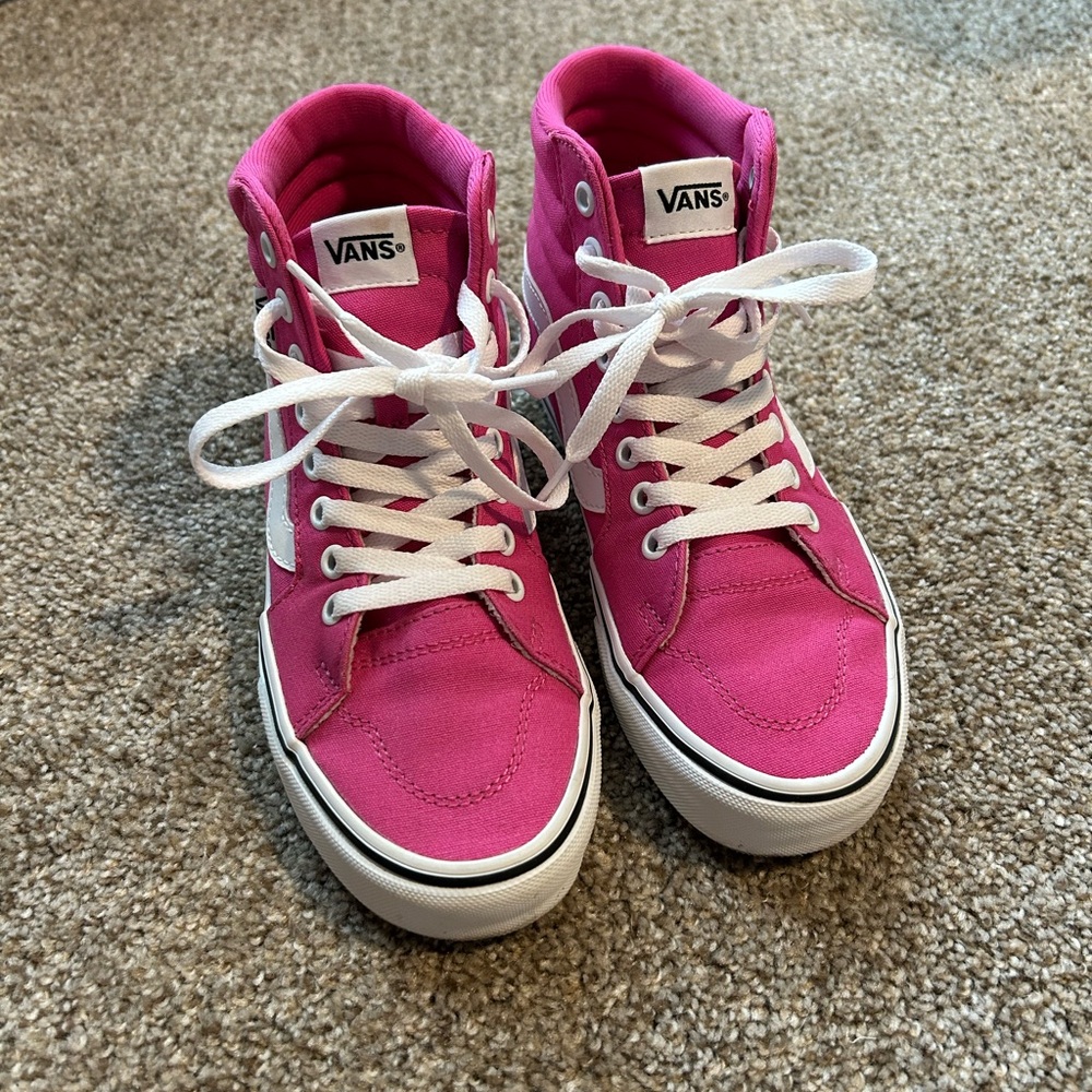 Vans Pink High-Top Sneakers